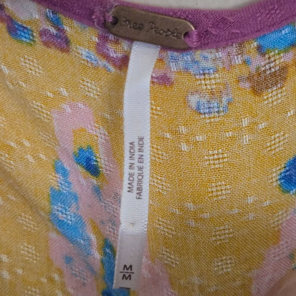 Free People Foley Dress Daylight Combo Dress And Under Dress Bohemian Size M